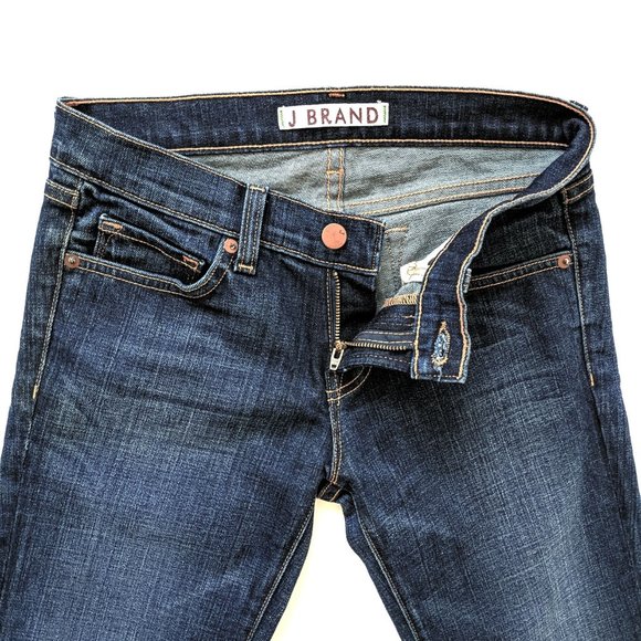 NWOT J Brand Dark Rinse Low Rise Boot Cut Jeans - Picture 9 of 9